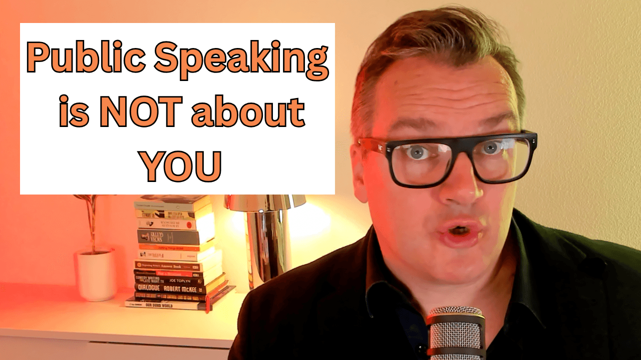 Header image for the article How to Stop Caring What Your Audience Thinks and Speak With Purpose